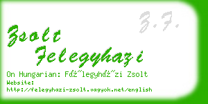 zsolt felegyhazi business card